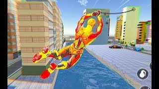 Flying Robot Rope Hero - Vegas Crime City Gangster | Robot Rope Superhero - Android GamePlay screenshot 3