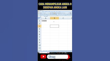 CARA MENAMPILKAN ANGKA 0 DIDEPAN, DI MICROSOFT EXXEL  #excel #microsoftexcel #microsoftoffice