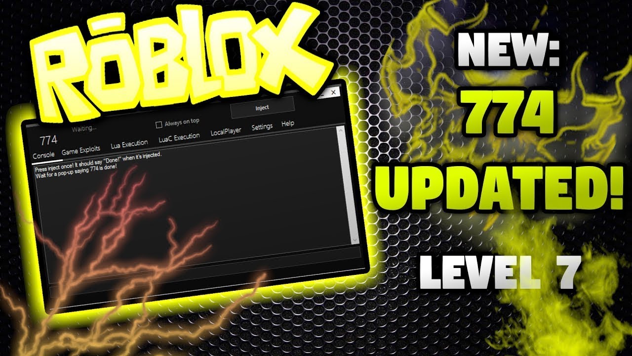 New Roblox Level 7 774 Working Lua C Executor Quick Cmds Click Cmds More Youtube - скачать patched level 7 roblox exploit 774 lua c executor