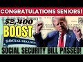 CONFIRM! Social Security BOOST IS COMING | Will You Get $2,400 More in 2025?