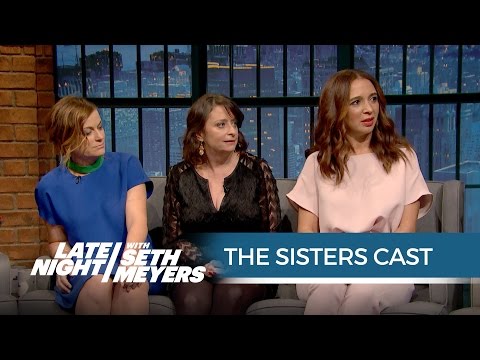 The Sisters Cast Talks Working with John Cena - Late Night with Seth Meyers