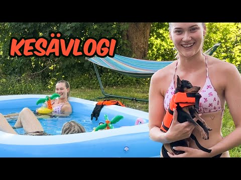 Mökkeilyä, allasbileet &