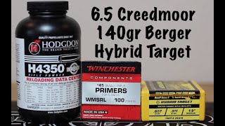 6.5 Creemoor, 140Gr Berger Hybrid Target, H4350