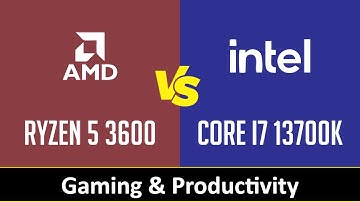 RYZEN 5 3600 vs CORE I7 13700K - Gaming & Productivity (RTX 3090 Ti)