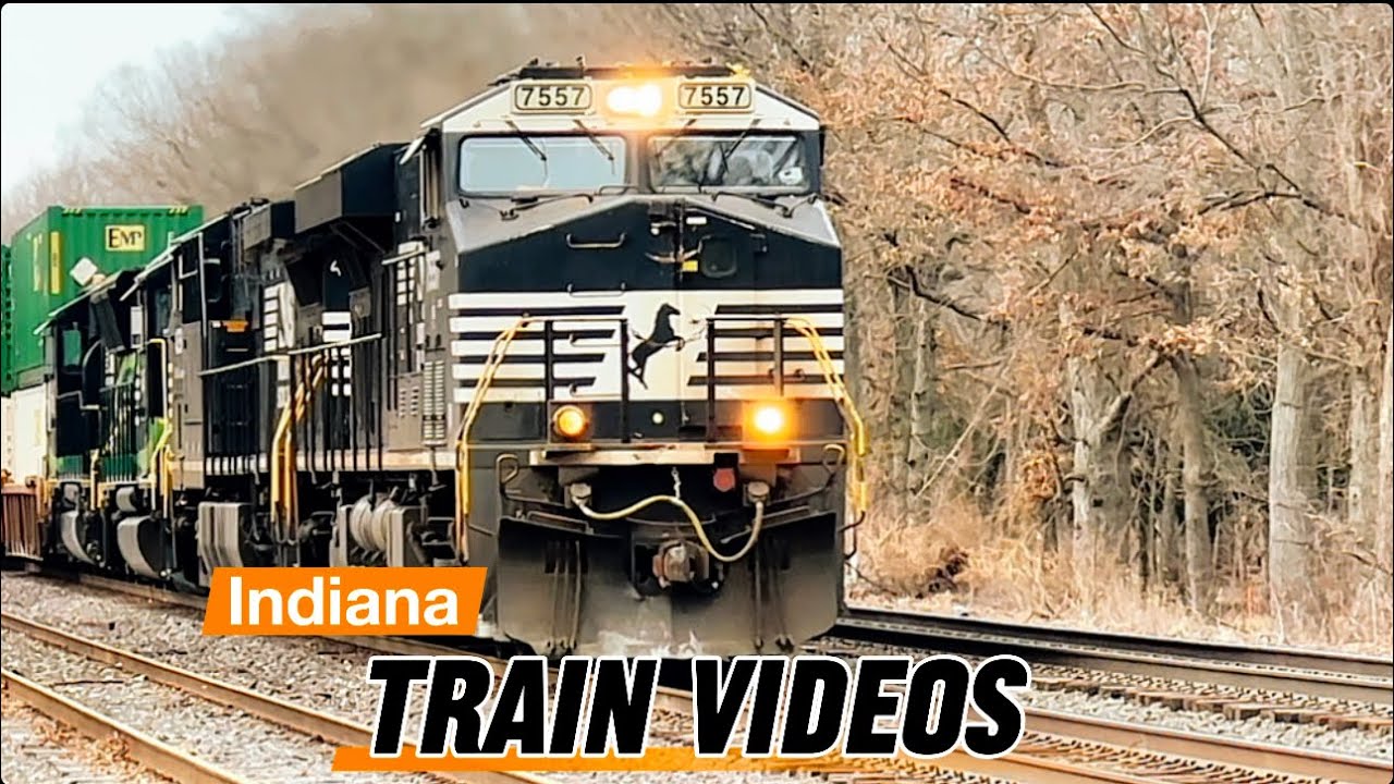 💥 Epic Indiana Railfanning Train Videos: Amtrak, BNSF, CP, & NS (4K)