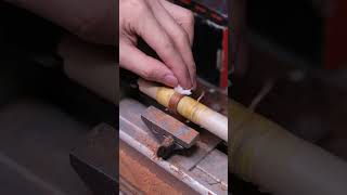 Bent wood ring padauk #diy #art #handmade #woodworking #木の指輪 #木工 #lathe #woodturning #旋盤