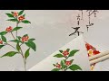 【迎春用】簡単手書きランチョンマットと箸袋　千両、水仙、福寿草　ほのぼの一筆画86