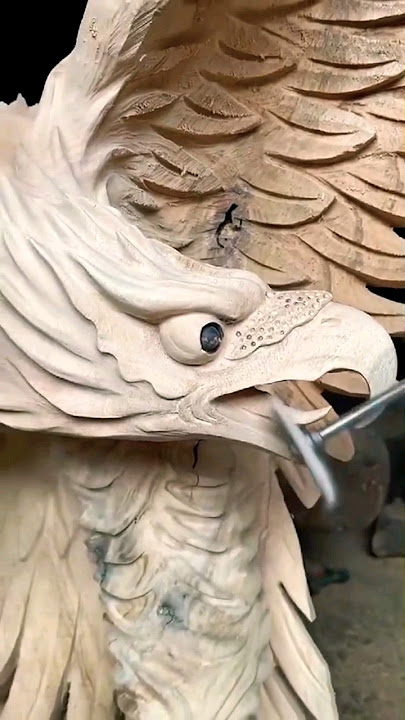 membuat patung burung elang #diy #handwork #art