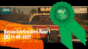 🥉3rd place -Zwift Aussie Crit Crushers Race 1 [B] 11-08-2021