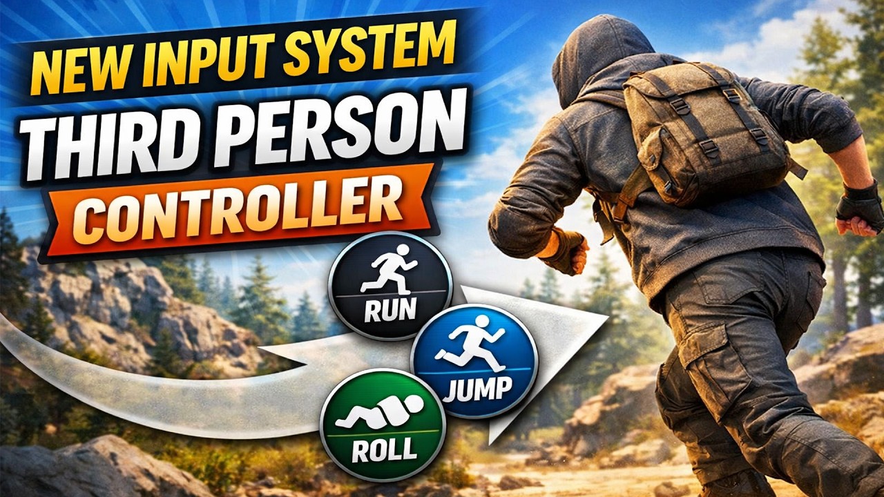 Unity New Input System Third Person Controller (Walk, Run, Jump, Roll ...