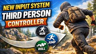 Unity New Input System Third Person Controller (Walk, Run, Jump, Roll)