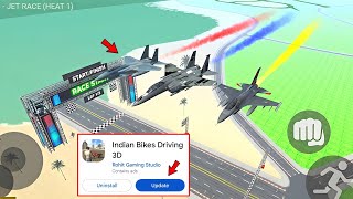 New Jet Plane Race Mode in Indian Bike Driving 3D 🤯🔥| Jet Plane Cheat Code in indian bike driving 3d