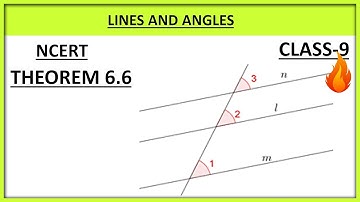 Lines and Angles  Theorem:6.6  proof ||Chapter 6 || Ncert class 9th maths     #linesandangles