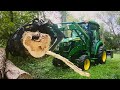 John Deere 3046R Grapple Work #229