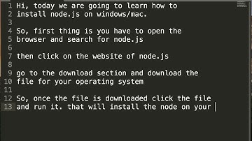 How to install node.js & npm on windows / mac / linux
