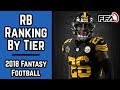 2018 Fantasy Football Running Back Rankings By Tier