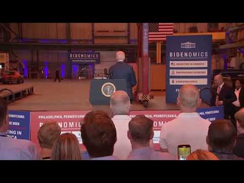 A Very Confused Joe Biden Wraps Up Speech, Immediately Asks For Directions Off Stage