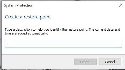 Create System Restore on Windows 10, 7, 8, 8.1, xp