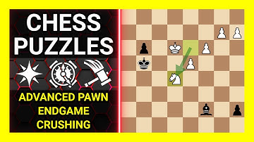 Chess Puzzles to Practice. Themes: Advanced pawn, Endgame, Crushing. Learn Chess