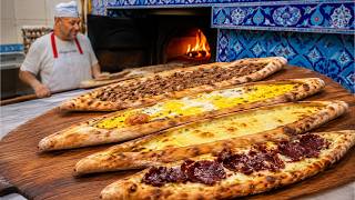 He Bakes Variety of Boat Pizza in a 120 Year Old Oven! Behind the Scenes at Pizzeria
