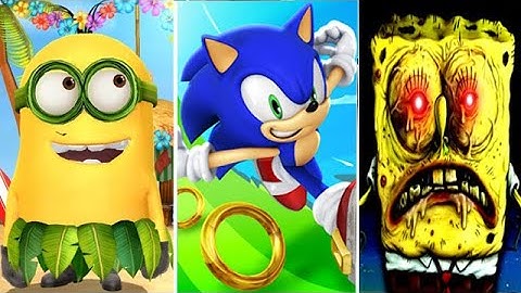 Despicable Me Minion Rush vs Sonic Dash vs SpongeBob EXE