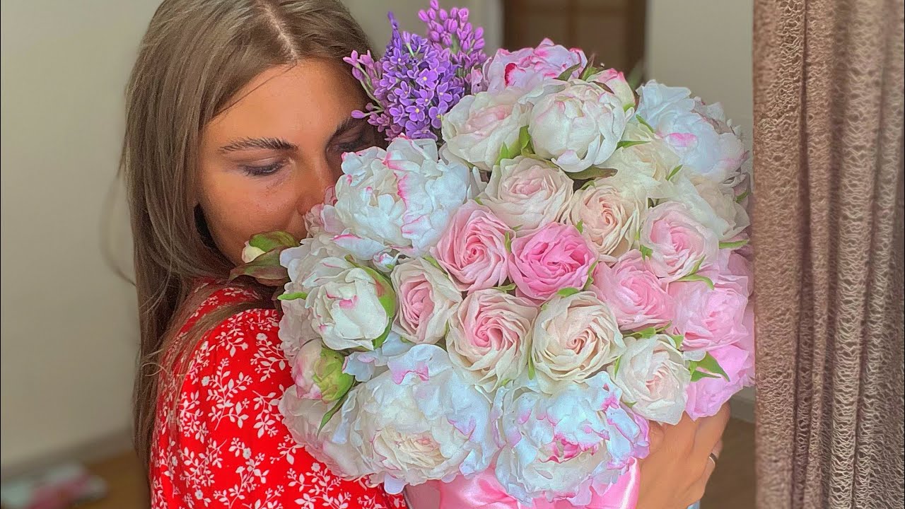 Букет из холодного фарфора/пионы из холодного фарфора #холодныйфарфор # ...
