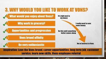 Top 5: VONS Supermarkets Interview Questions and Answers