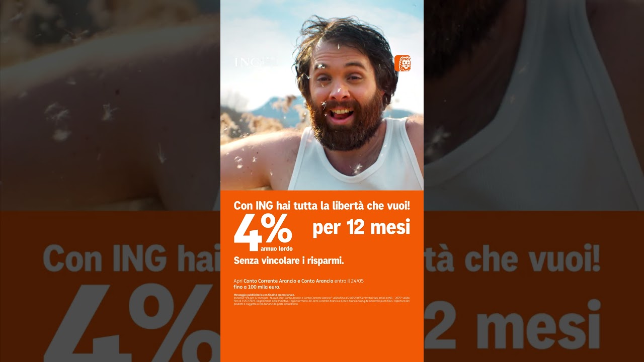4%x 12 mesi ING Italia #shorts  #perte #contoarancio #contocorrente
