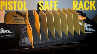 Foam Pistol Holder For Gun Safe - Adjustable Storage For 1-8 Handguns