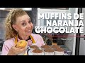 MUFFINS DE NARANJA CON CHOCOLATE