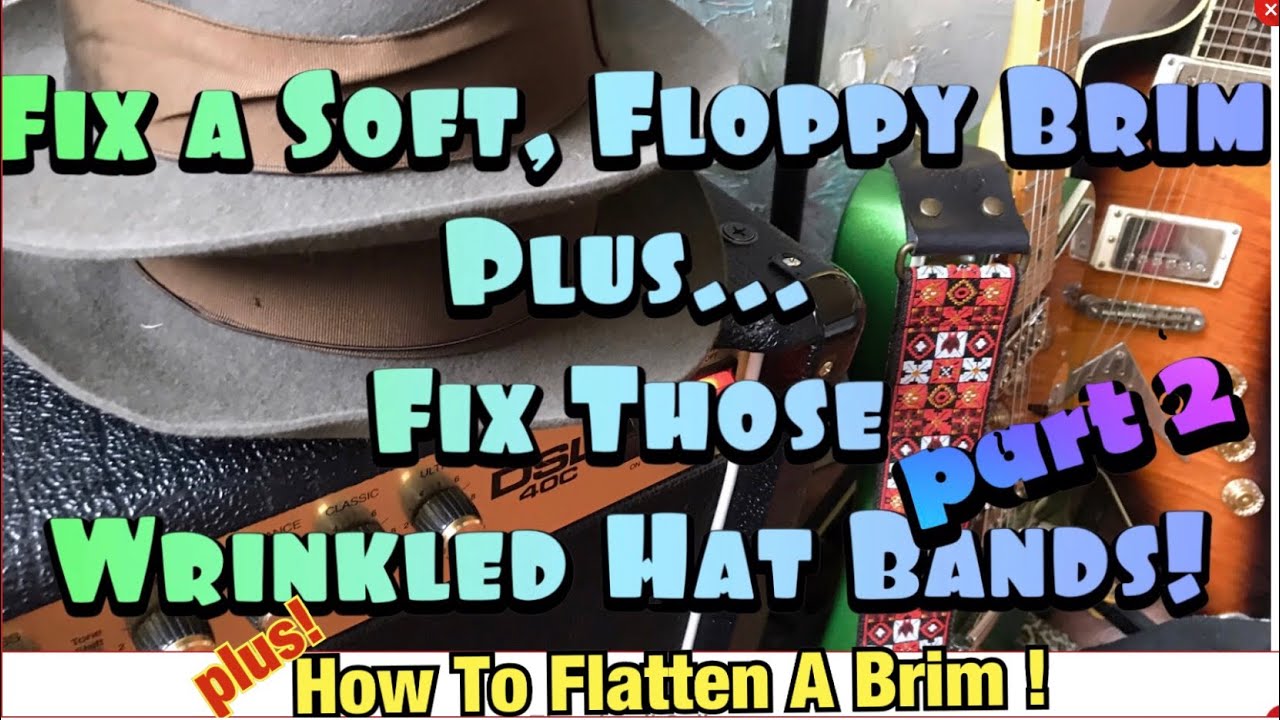 How To Stiffen The Brim Of A Hat www.youtube.com