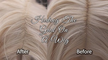 Hiding The Grid On A Synthetic Wig | How To Make A Wig Look Natural | Perfect Line  Swiss Tutorial