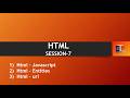 HTML Tutorial in Tamil – Session 7 | HTML JavaScript, Entities & URL Explained