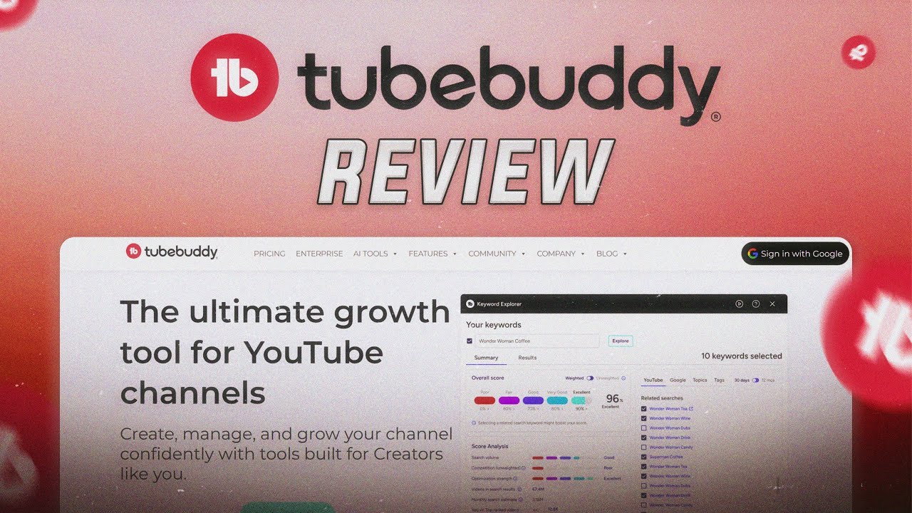 Grow Your YouTube Channel Smarter with AI – TubeBuddy Review