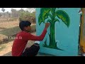 Marriage art banana tree  art chinu lkvivaha painting