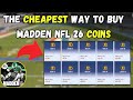 The Cheapest Way to Buy Madden NFL 26 Coins