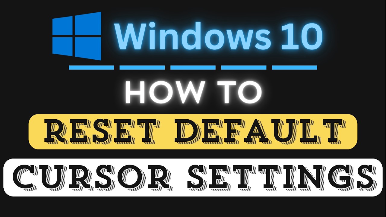 How to Restore Mouse Pointer Settings to Default in Windows 10 | Step ...