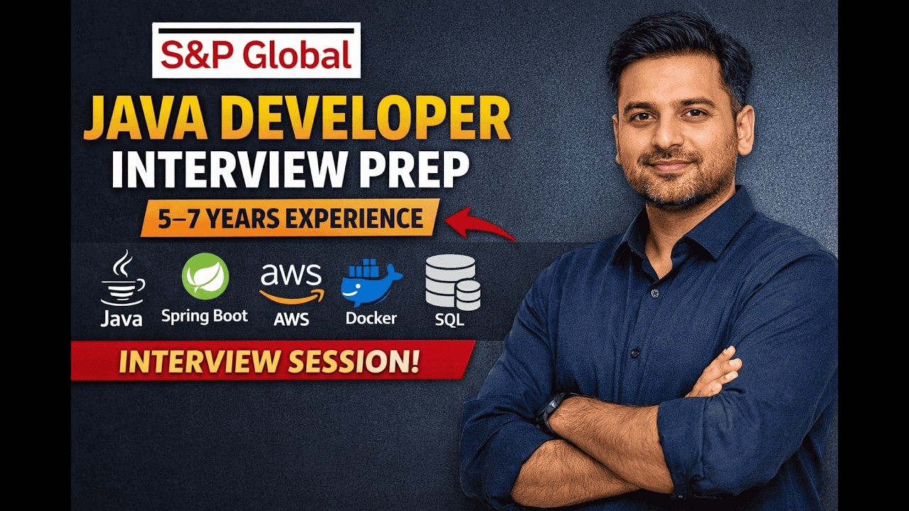 🔔 S&P Global Interview | 5–7 Years Experience | Java 8 | Spring Boot ...