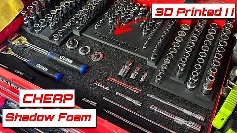 Ultimate DIY Tool Box Organization -  Shadow Foam and 3D Printed Socket Organizers