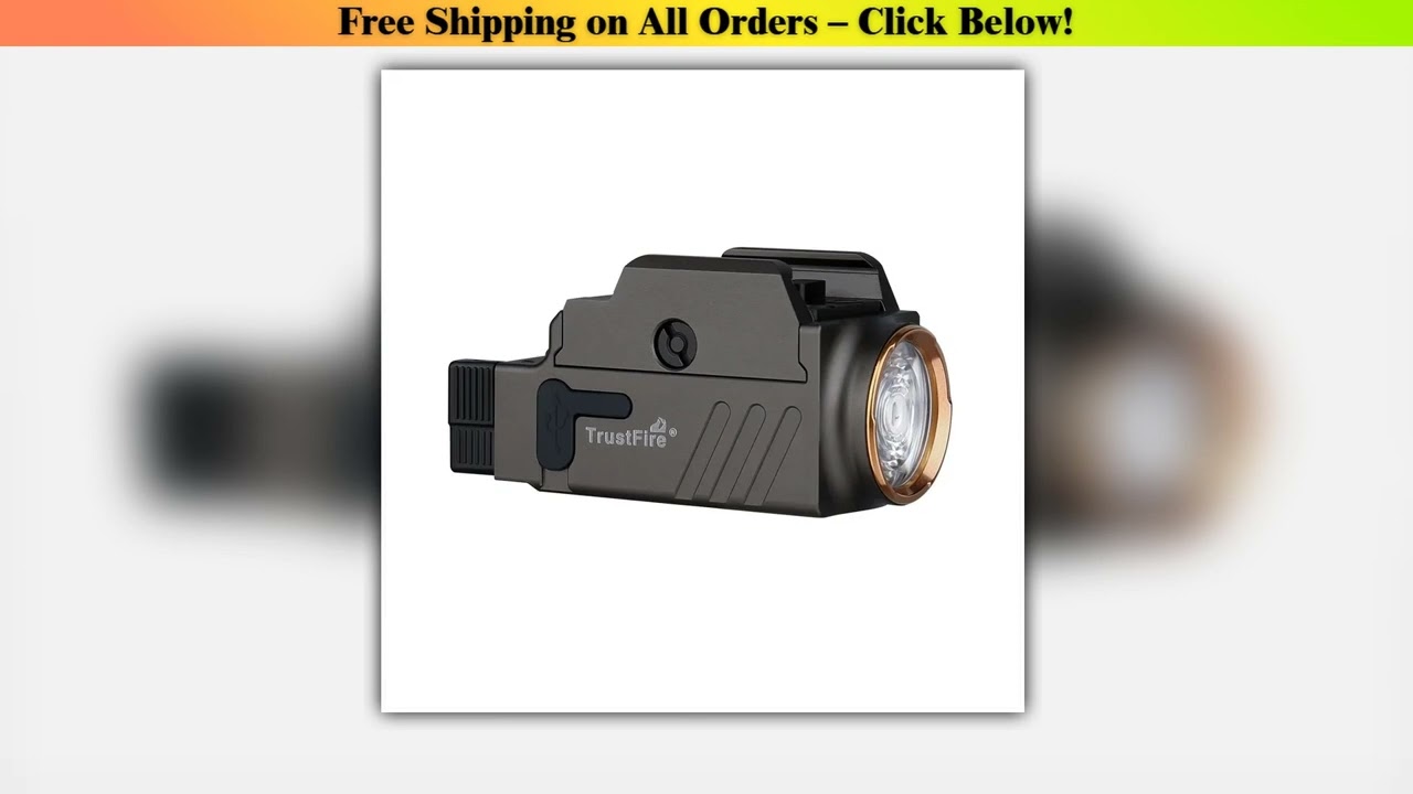 Trustfire GM23 800 Lumen Tactical Weapon LED Flashlight Mini Light Compact USB Rechargeable Quick R