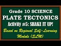 PLATE TECTONICS: ACTIVITY 5 SHAKE IT UP! BASED ON REGIONAL SLM