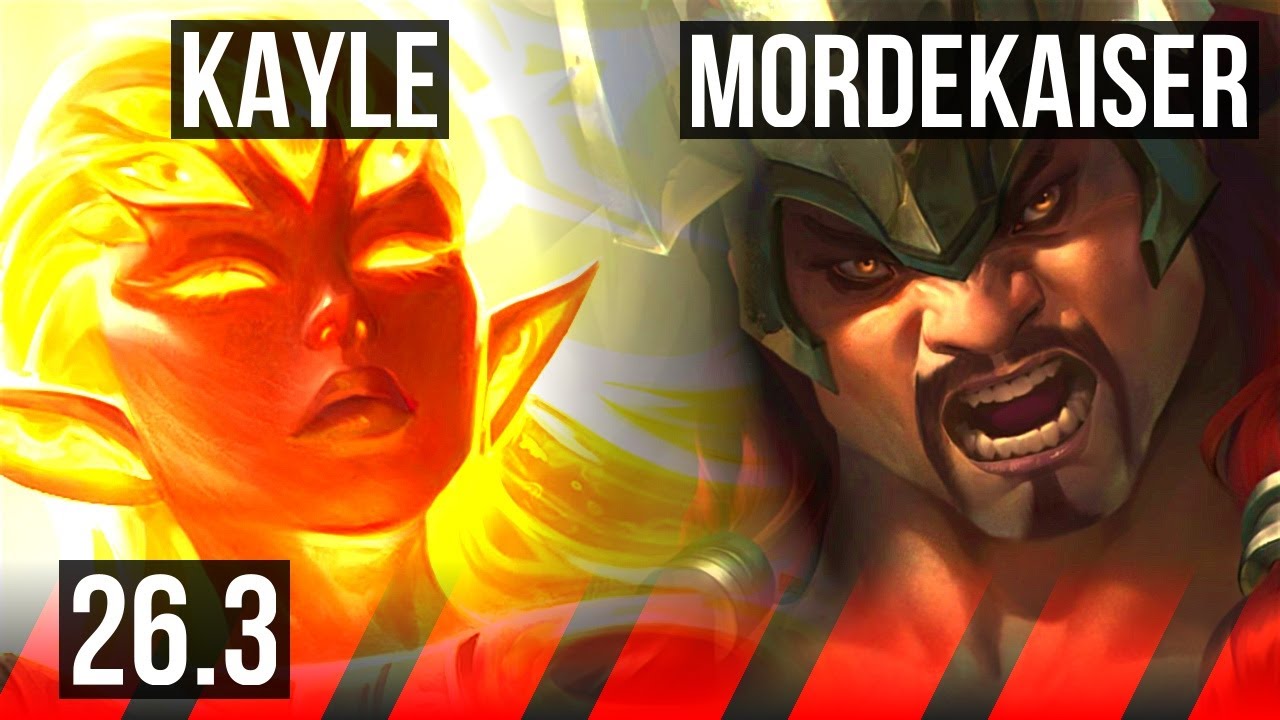 KAYLE vs MORDEKAISER (TOP) | Perfect KDA: 9/0/2 | KR Diamond | 26.3