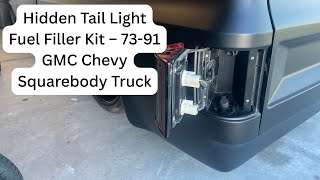Hidden Tail Light Fuel Filler Kit for 1973-91 Squarebody Chevy/GMC | Cleanest Gas Cap Relocation!