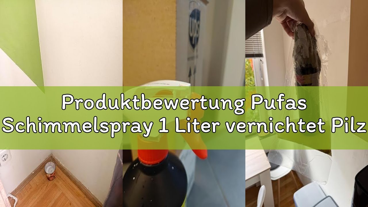 Produktbewertung Pufas Schimmelspray 1 Liter vernichtet Pilze, Moos, Schimmel, Bakterien und Algen