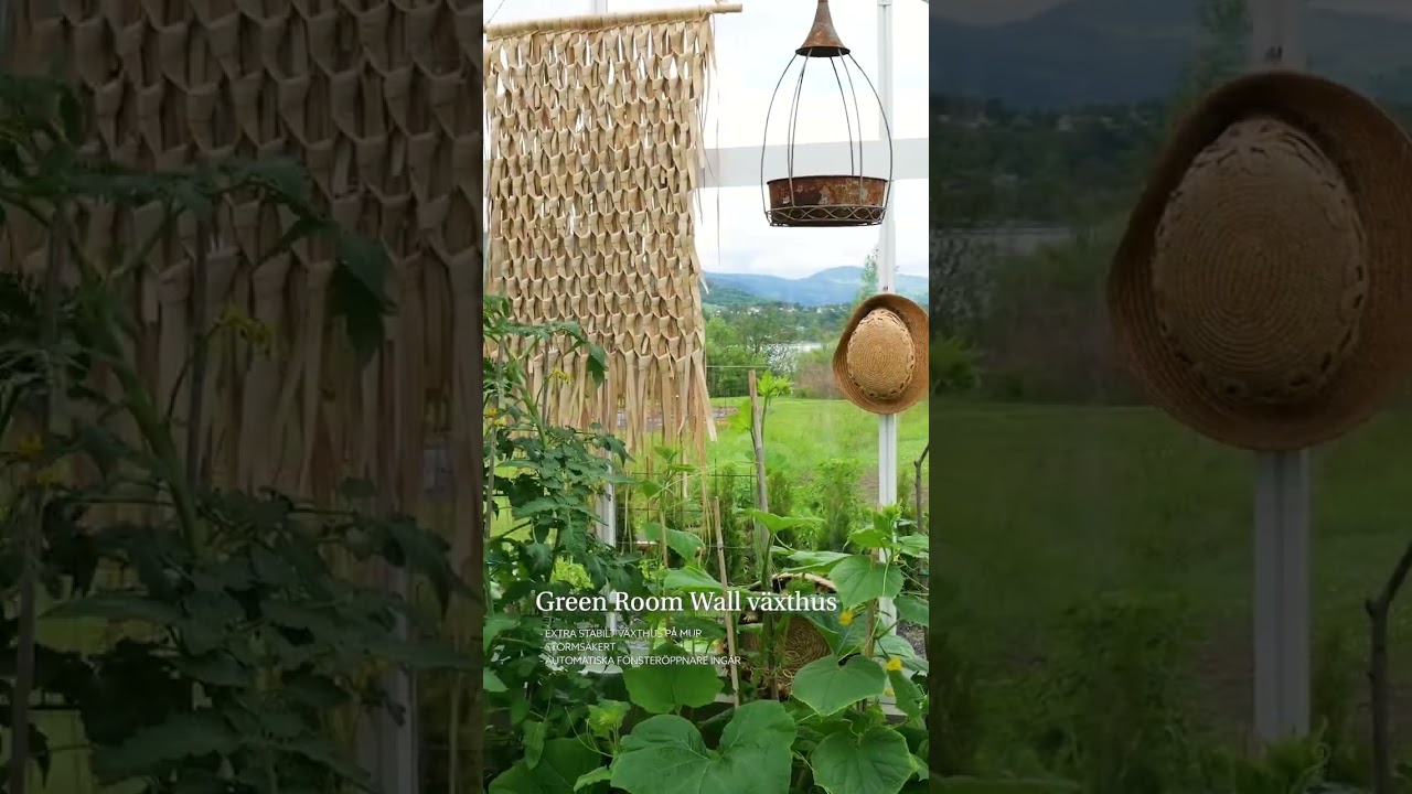 V&auml;xthus i norsk idyll 😍  #tr&auml;dg&aring;rd #garden #greenhouse