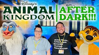 We got into a private after-hours party at Disney's Animal Kingdom!