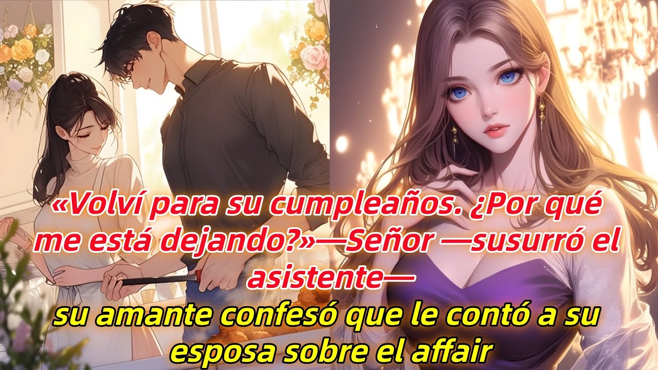 «Volví para su cumpleaños. ¿Por qué me está dejando?»—Señor —susurró el asistente...