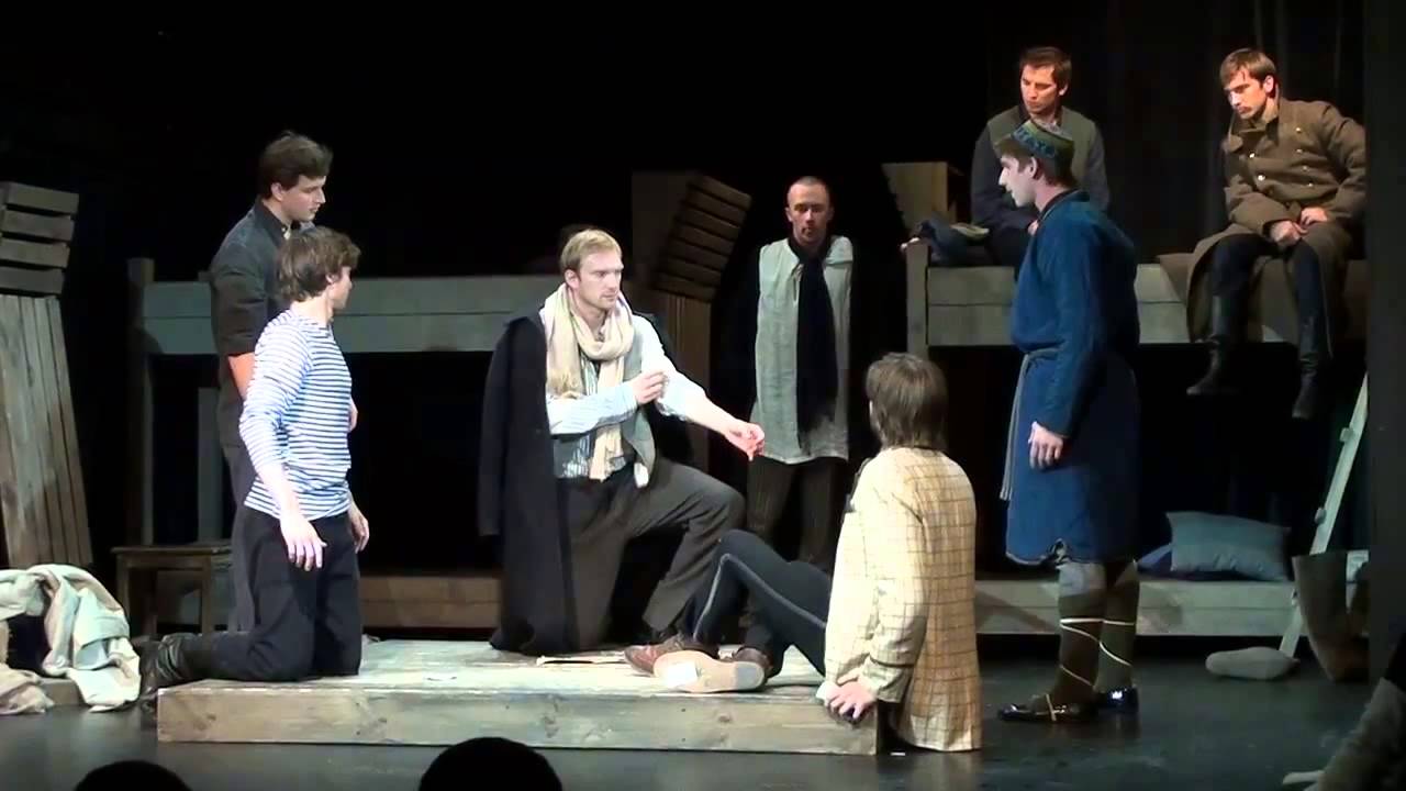 Школа-студия МХАТ - На дне (акт 1) 2014 - YouTube