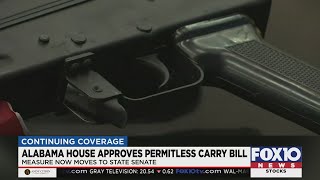 Alabama House approves permitless carry bill