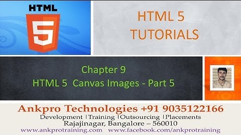 HTML 5 - Chapter 8 - HTML 5 Graphics - Canvas part 5 - Canvas Images
